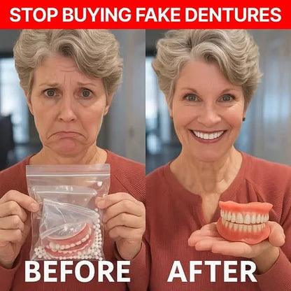 🔥Ends Today: 70% OFF!🦷HazyGalaxy™ Custom-Fit Full Functional Dentures Make you more confident