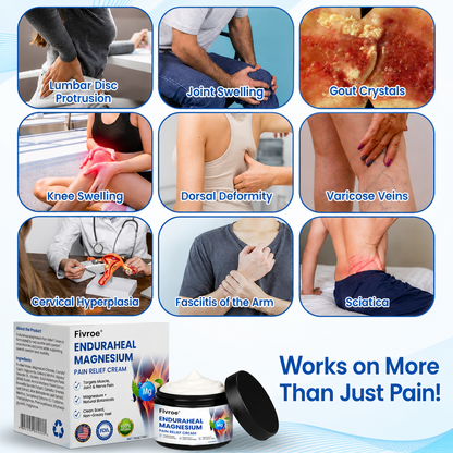 Fivroe™ EnduraHeal Magnesium Pain Relief Cream (Treats Arthritis, Neuropathy, Rheumatism, Sports Injuries & More)