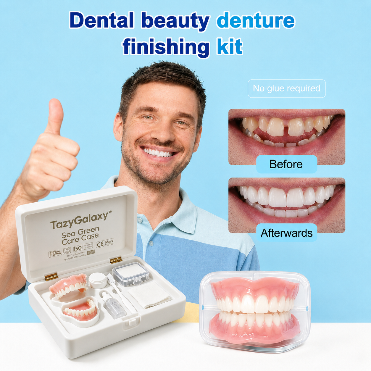 🔥TazyGalaxy™ Custom-Fit Dentures ⏰ ENDS TODAY   70% OFF | Smile with Confidence