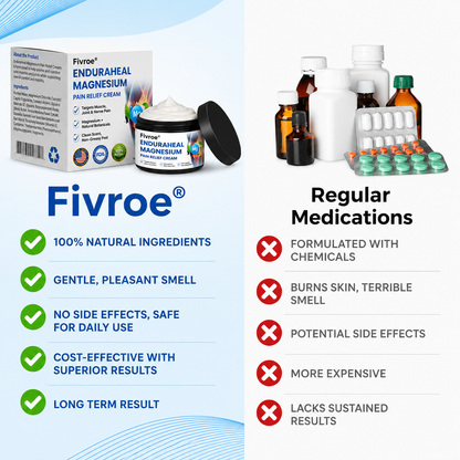 Fivroe™ EnduraHeal Magnesium Pain Relief Cream (Treats Arthritis, Neuropathy, Rheumatism, Sports Injuries & More)