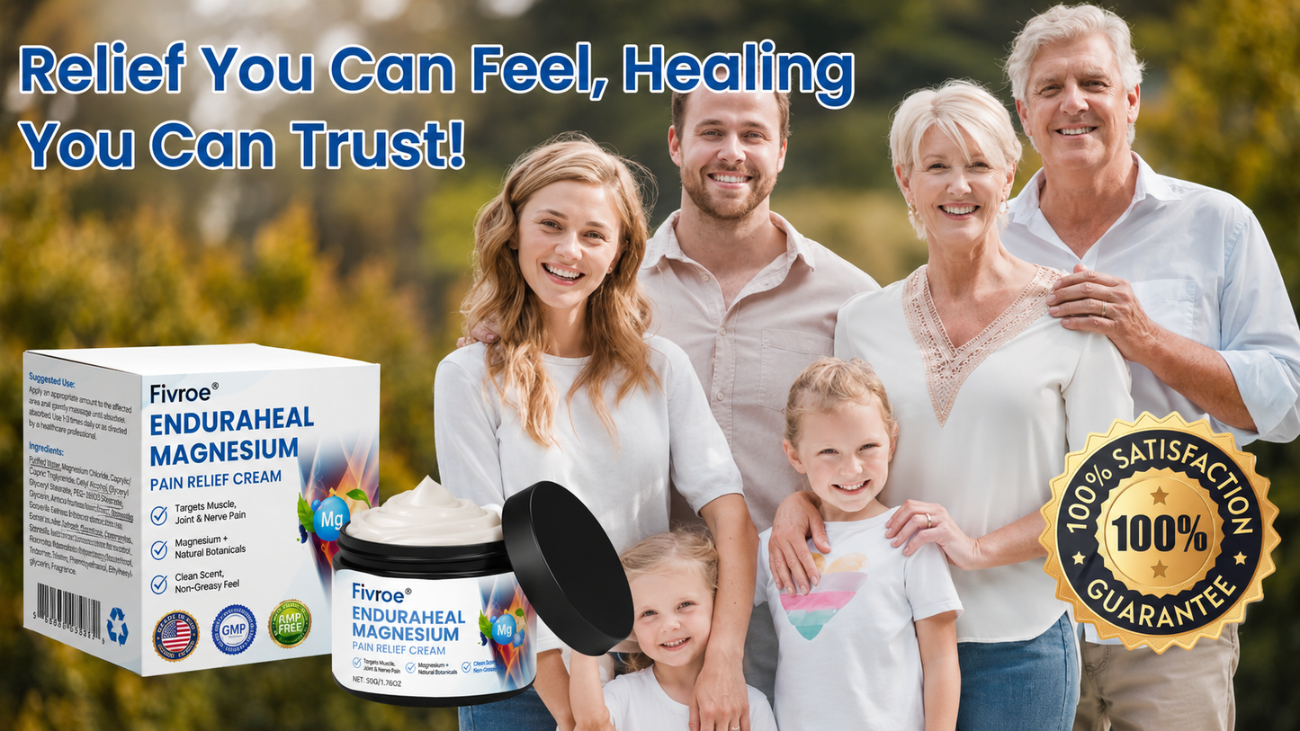 Fivroe™ EnduraHeal Magnesium Pain Relief Cream (Treats Arthritis, Neuropathy, Rheumatism, Sports Injuries & More)